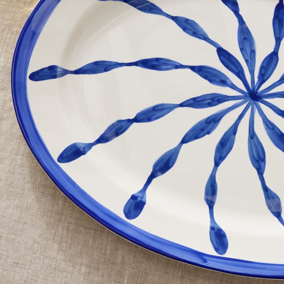 Cabana Handpainted Serveware Platter West Elm UK
